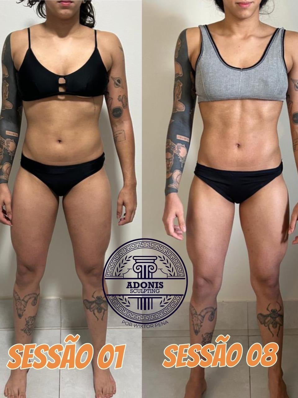 Resultado antes e depois
