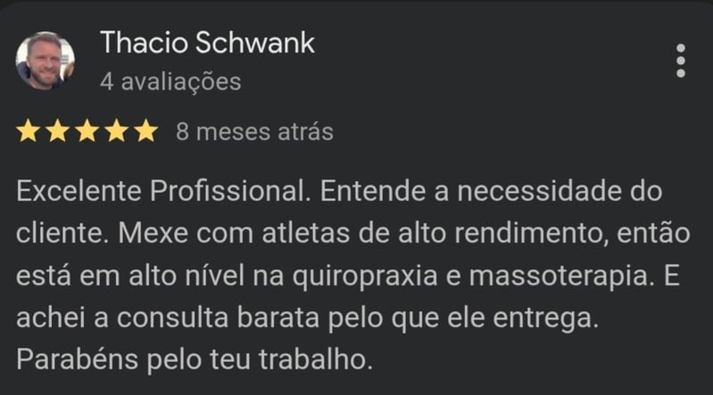 Avaliação Google